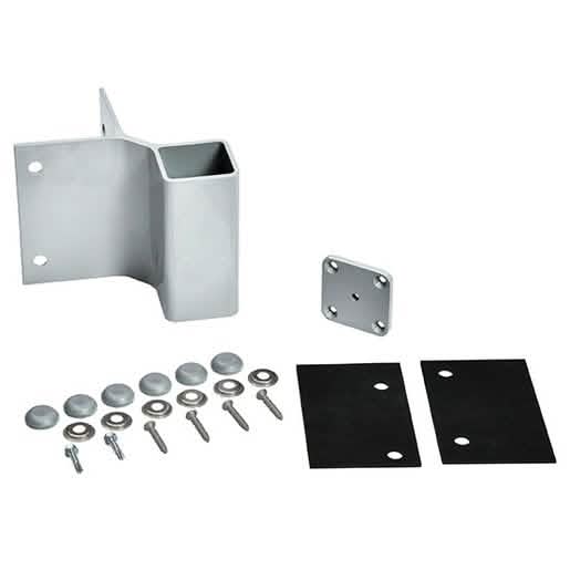 CRL Silver Metallic 90° Fascia Mounted Bracket - Durable Exterior Angle Support