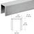 CRL Crisp Corner 11-Gauge Brushed Stainless Glass Cap Rail 3/4in 120"