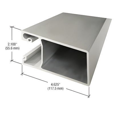 CRL-U.S. Aluminum Clear Anodized Beveled Stile 21'2" for 9/16" Glass