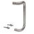 CRL 10" Brushed Stainless Steel Solid Offset Door Pull Handle