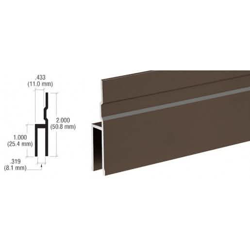 CRL Duranodic Bronze Anodized Rear Hanger Extrusion for Secure Mounting Solutions