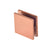 CRL Rose Gold Square U-Clamp Glass Clamp for Hole-in-Glass Panels