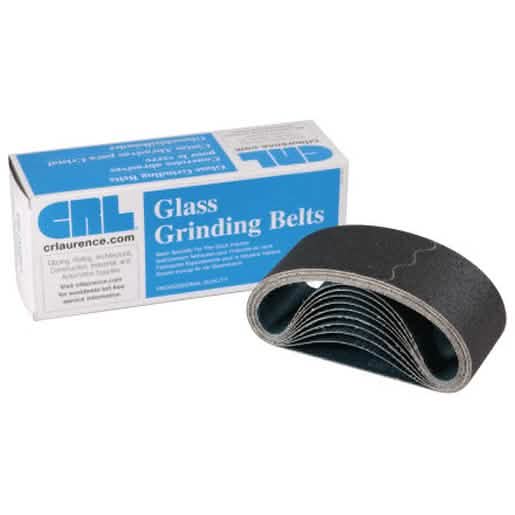 Close-up of CRL 3" x 18" 220X Grit Glass Grinding Belt for Portable Sanders - 10 Pack