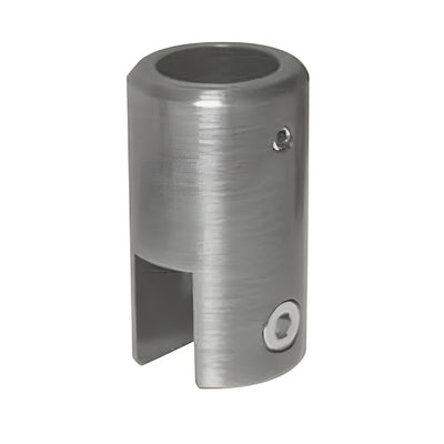 CRL Brushed Nickel Shower Support Bar Bracket for 3/8-1/2 in Glass