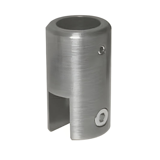 CRL S910BN brushed-nickel support bar bracket for 3/8-1/2 (10-12mm) tempered glass