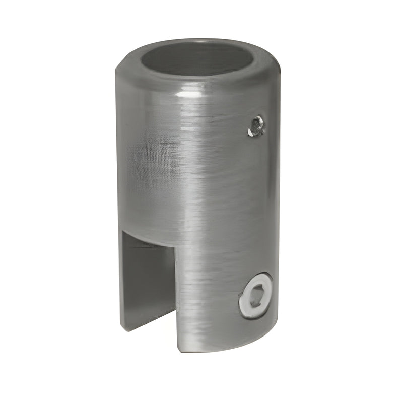 CRL S910BN brushed-nickel support bar bracket for 3/8-1/2 (10-12mm) tempered glass