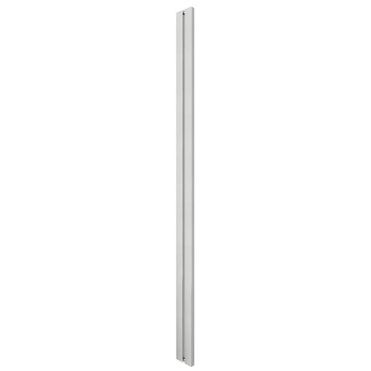 HPH601BS brushed stainless steel I style square shower handle, tubular single bar, back to back for 3/8 glass.