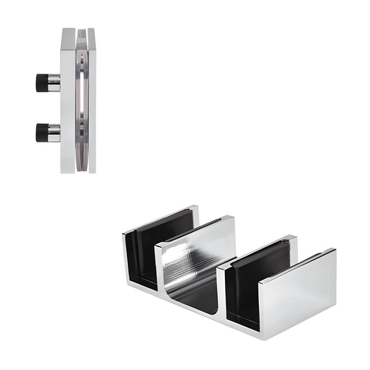 BRXACCKPS Brixen 90 accessory kit with polished stainless bottom guide for sliding shower door