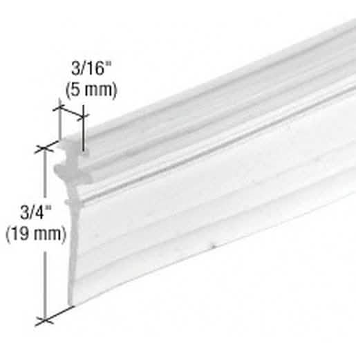 CRL 36" Clear Shower Door Vinyl 'T' Sweep - Perfect Seal for Your Bathroom Needs