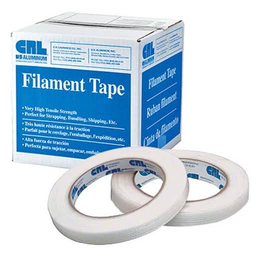 CRL 1/2" Filament Tape - Strong, durable adhesive for secure packaging and bundling.