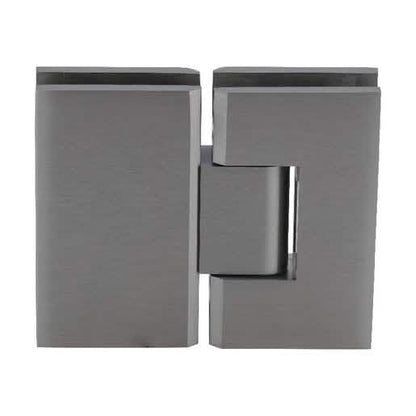 CRL Brushed Nickel Vienna 180 Series Glass-to-Glass Hinge - Sleek, Modern Design
