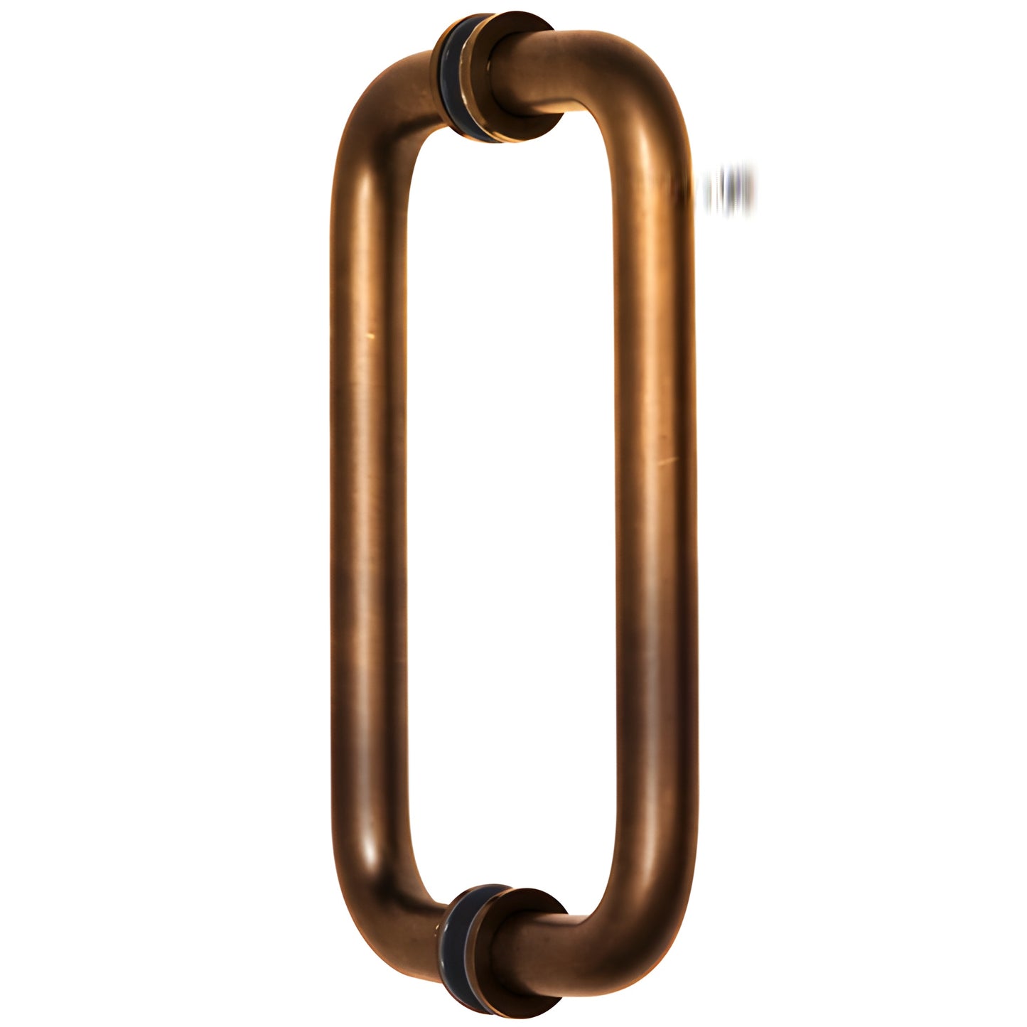 Vintage brass back-to-back 8" center shower door pull handle for 1/4-1/2" glass (SKU SPH8VBR)