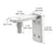 CRL Brushed Stainless Steel Wall-Mount Gate Pivot Hinge