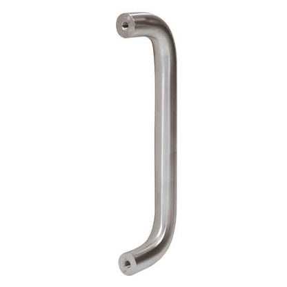CRL 1" Brushed Stainless Solid Pull Handle - 10" for sleek, modern door design.