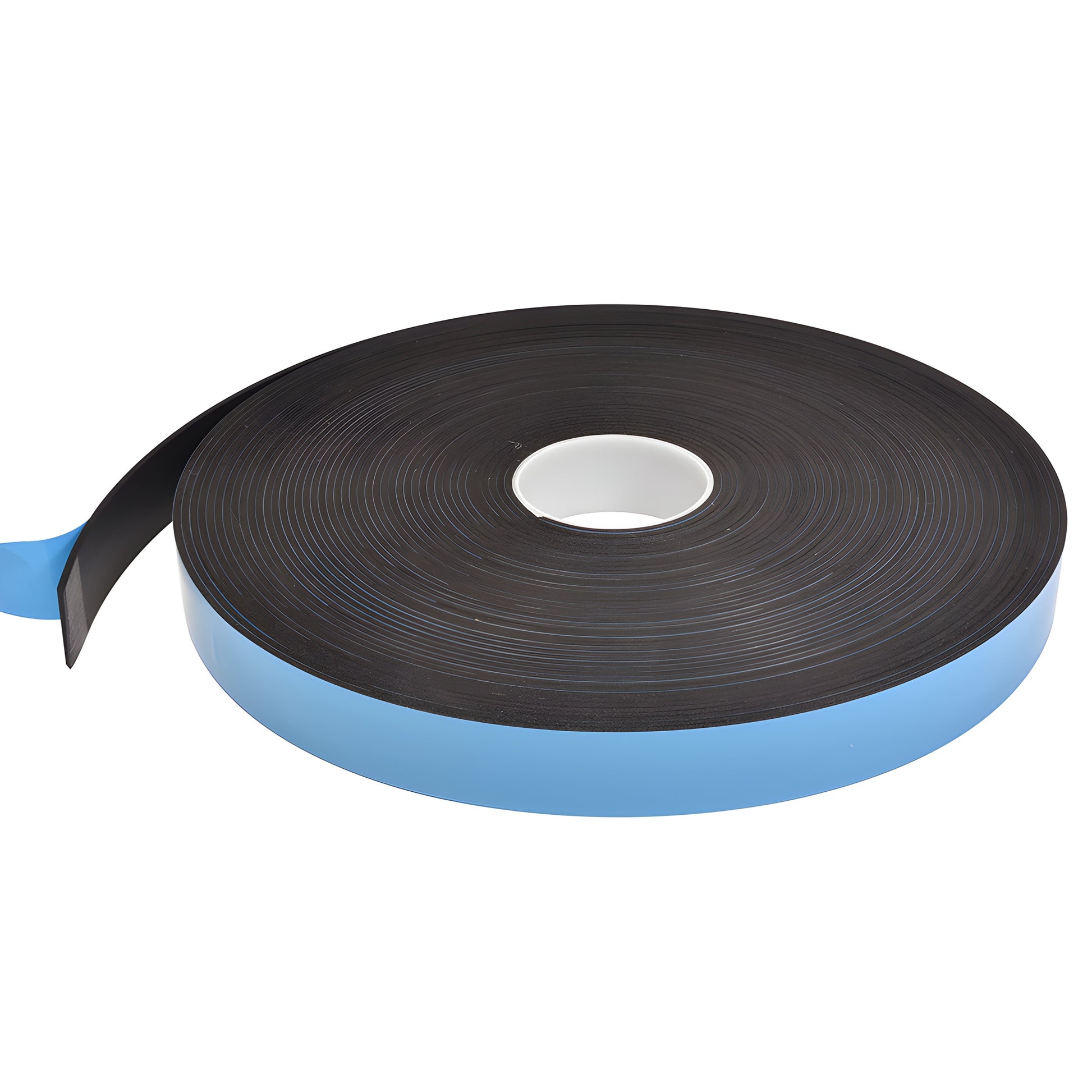 CRL foam glazing tape roll, black 1.5 in x 100 ft (3 mm), adhesive one side with blue release liner - SKU 74418X112BL