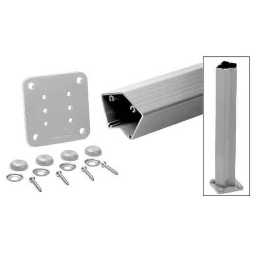 CRL Metallic Silver 42" 135° Surface Mount Post Kit for 200-400 Series, sleek and durable.