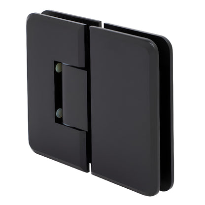 PLY1800RB oil rubbed bronze heavy-duty brass frameless shower door hinge, glass-to-glass 180 self-centering.
