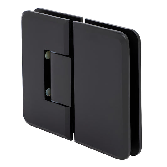 PLY1800RB oil rubbed bronze heavy-duty brass frameless shower door hinge, glass-to-glass 180 self-centering.