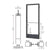 CRL-U.S. Aluminum 250 Narrow Stile 3'x7' Black Anodized Offset Door