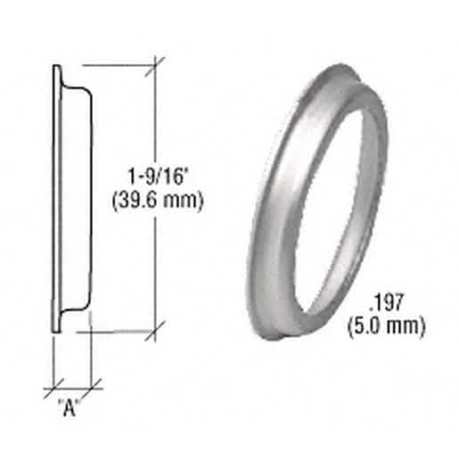 CRL Aluminum .197" Flared Cylinder Ring - Durable, Lightweight, Corrosion-Resistant