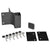 CRL Matte Black 90° Exterior Fascia Mount Bracket
