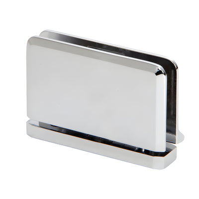 CRL Prima Polished Chrome Shower Door Hinge with Rear Drip Plate