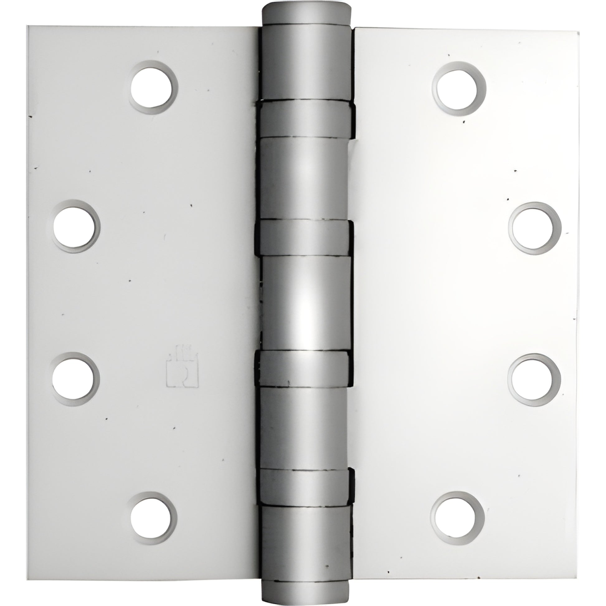 BB20A 4-1/2" x 4-1/2" satin chrome heavy-duty ball-bearing full-mortise door hinge with removable pin