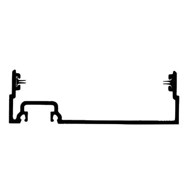 CRL-U.S. Aluminum Male Expansion Mullion 24'2" Bronze Black Anodized