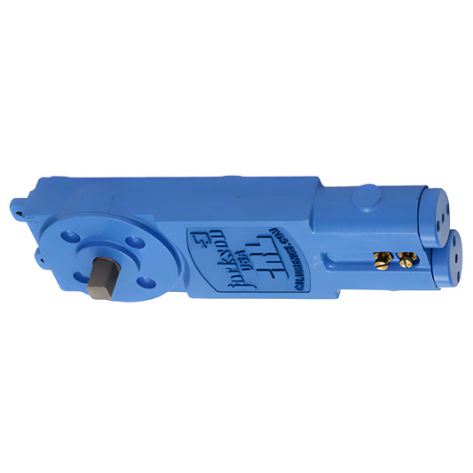 Blue CRL Jackson adjustable overhead concealed door closer body with extended 7/8" spindle, SKU 20104M19