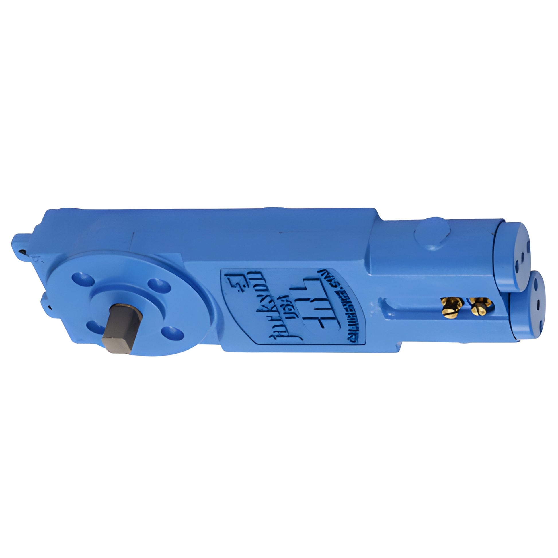 Blue CRL Jackson overhead concealed door closer body, adjustable spring, 7/8" spindle, SKU 20104M20