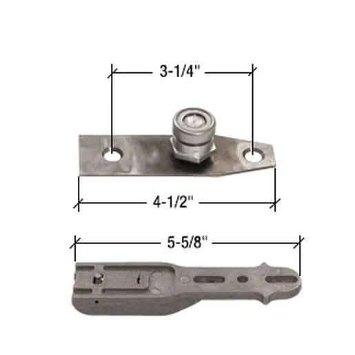 CRL Jackson "GW" Floor Mount Bottom Pivot Set for End-Load Doors - Durable & Reliable