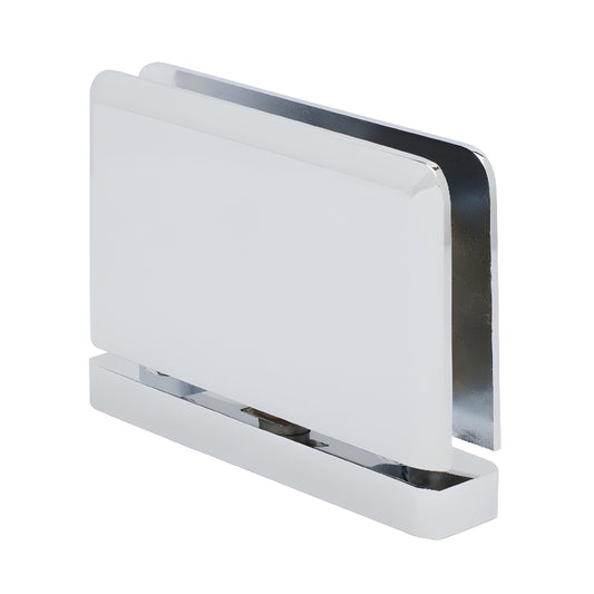 Polished chrome solid-brass Senior Prima shower pivot hinge for 1/2 in. (12 mm) glass, SKU SRPPH01CH.