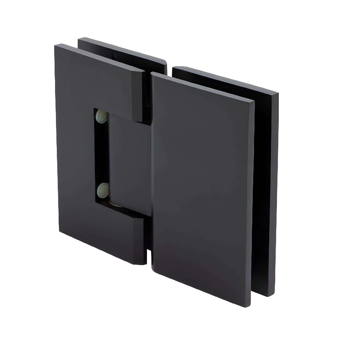 GEN5800RB Geneva glass-to-glass shower hinge, oil rubbed bronze finish, solid brass, 5 pre-set, for 8-12mm glass