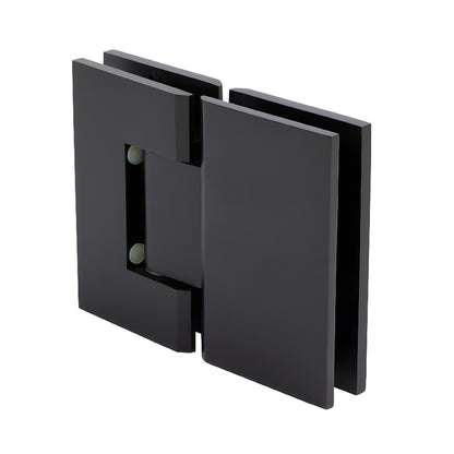 GEN5800RB Geneva glass-to-glass shower hinge, oil rubbed bronze finish, solid brass, 5 pre-set, for 8-12mm glass