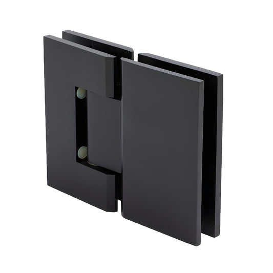 GEN5800RB Geneva glass-to-glass shower hinge, oil rubbed bronze finish, solid brass, 5 pre-set, for 8-12mm glass