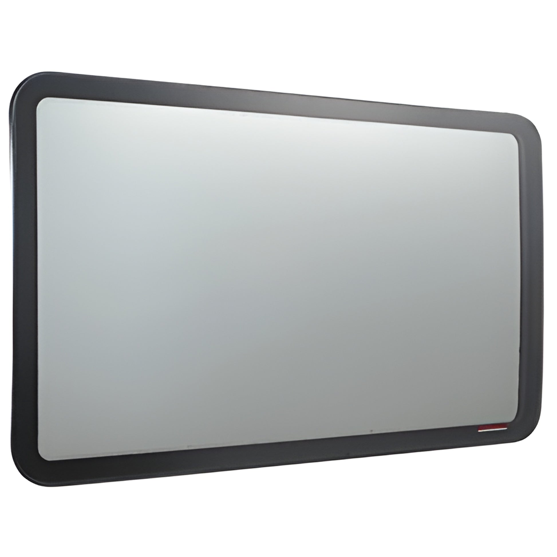 FW605 Sprinter passenger sliding-door fixed all-glass window, 28% dark gray tempered glass with black OEM-style frame