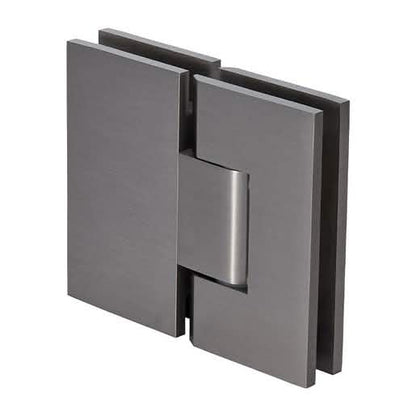 CRL Brushed Nickel Vienna 380 Series Adjustable Glass Hinge - 180 Degree, Elegant Finish