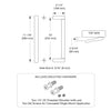 Satin anodized extruded aluminum pull handle, 10 in. center-to-center, single-sided, SKU DL915A