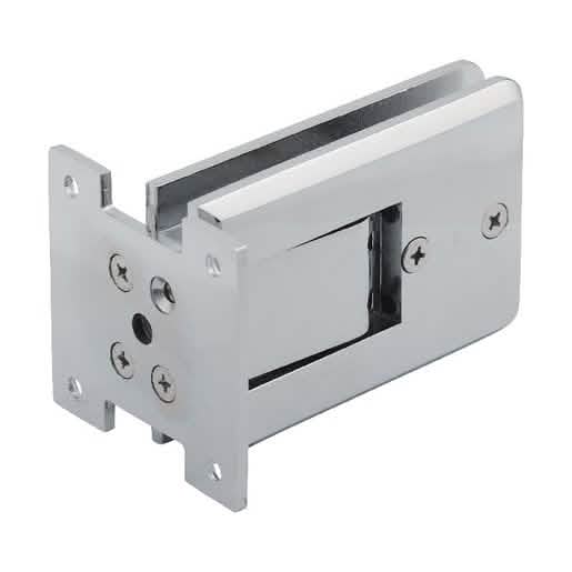 CRL Polished Chrome Atlas Glass Door Hinge - Sleek, durable, premium finish for modern doo
