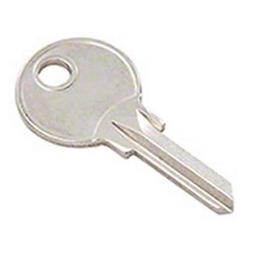 CRL Blank Metal Key - Durable, universal fit for locksmiths and key duplication experts.