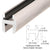 CRL 95-in Brushed Nickel Deluxe Shower Door Header Kit