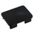 CRL Matte Black Rectangular AWS Post Cap for 180° Center or End Post