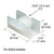 CRL 13/32" Nylon Wheel Sliding Window Roller Replacement for Rolleze