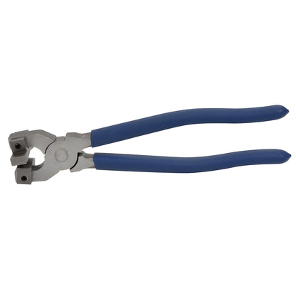 PPG1 CRL glass running pliers, 9.5 steel with blue cushioned handles, floating self-aligning jaws for glass up to 1/2 .