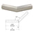 CRL Brushed Stainless Steel 1-1/2" Schedule 40 135° Pipe Elbow