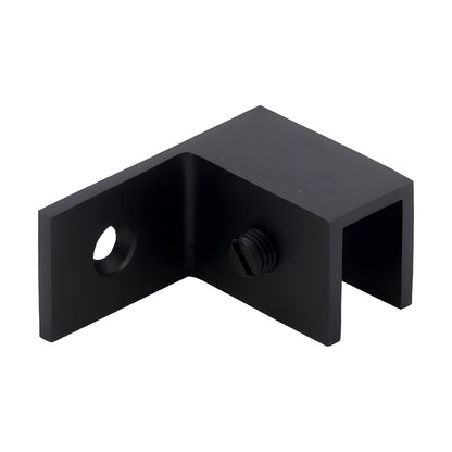 Oil-rubbed bronze solid brass sleeve-over glass clamp (right-hand) for 8-12mm shower glass, SKU S0GC37R0RB