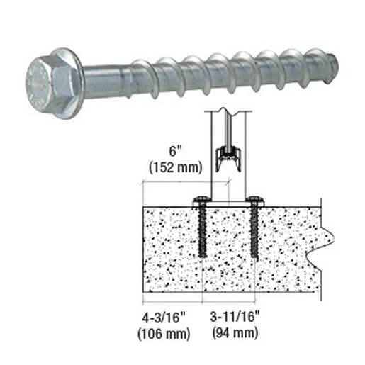 High-performance Hilti® Carbon Steel KWIK HUS-EZ 1/4" x 3" Anchor for secure fastening.