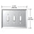 CRL Clear 3-Toggle Glass Mirror Mounting Plate
