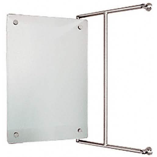 CRL Chrome 15x23 Frameless Pivot Mirror: Sleek design for modern bathrooms. Shop now!