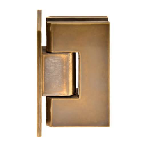 Vintage Brass Vienna 037 Series Wall Mount Hinge with Full Back Plate - CRL Image 2